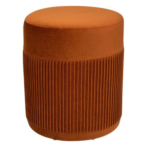 Pouf "Nofy" en velours H38cm ambre - Pouf design pouf geant