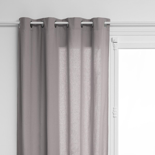 Rideau en coton et métal gris clair - 3S. x Home - Edition Authentique Déco Luminaires