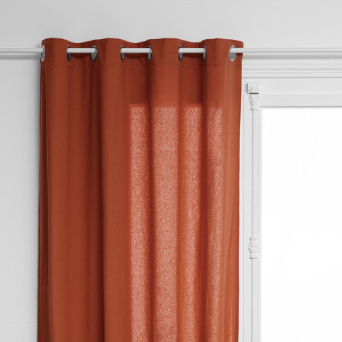 Rideau coton terracotta 135X240 3S. x Home  - Textile design