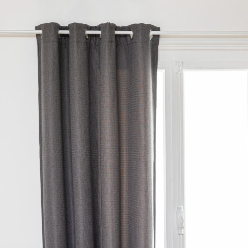 Rideau occultant "Malo" gris foncé 140x260 cm - 3S. x Home - Textile design