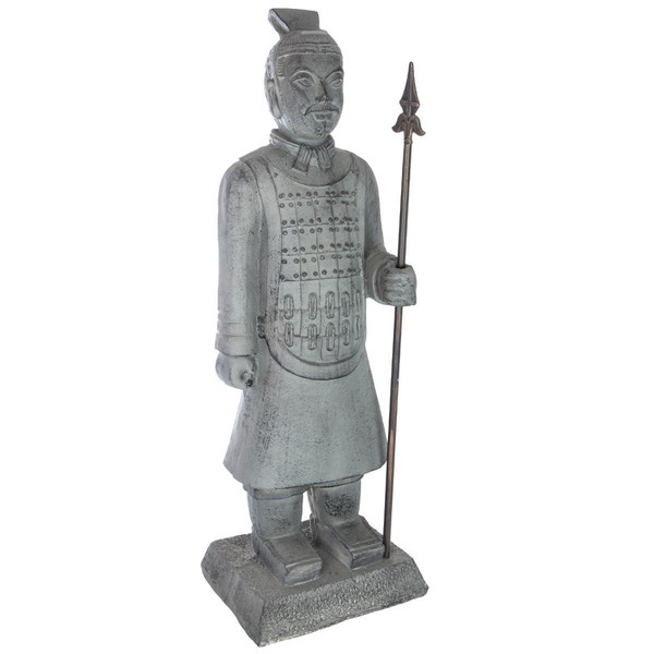 Figurine Samouraï gris Hauteur 75 cm