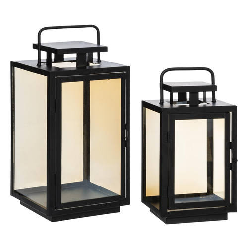 Set de 2 Lanternes Amber Max H40 - Nouveautes deco design