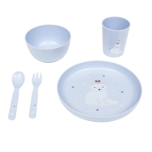 Set repas de 5 pièces bleu - 3S. x Home - Edition Authentique Chambre Lit
