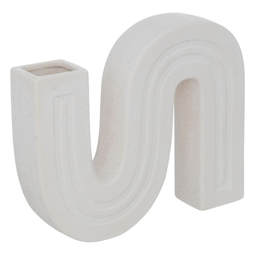 Soliflore blanc en céramique "Olme"  3S. x Home   - Vase blanc design