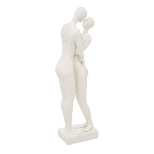 Statuette "Couple" résine blanc H33 cm - Statue blanche