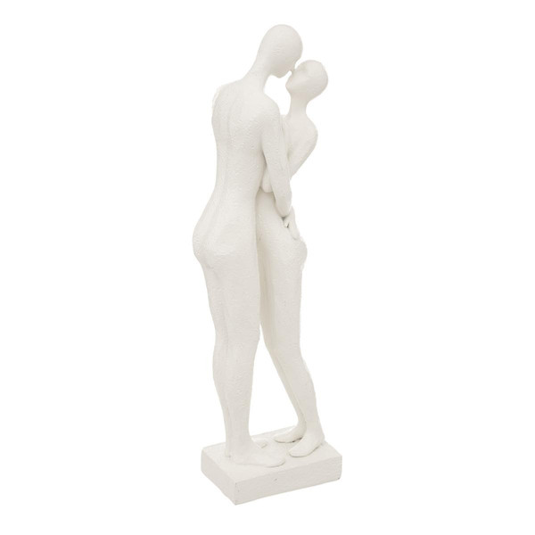Statuette "Couple" résine blanc H33 cm