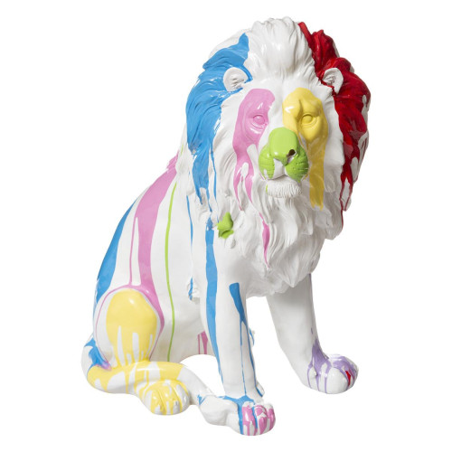 Statuette "Lion" blanc 46x60 cm - 3S. x Home - Déco et luminaires