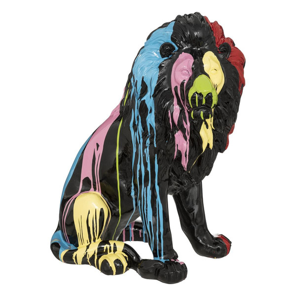 Statuette "Lion" noir 46x60 cm