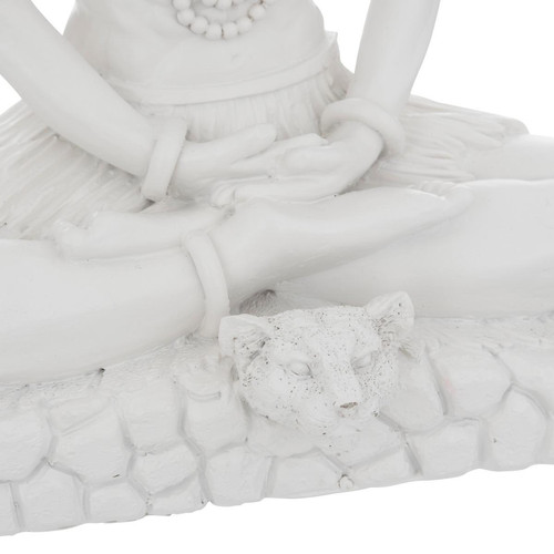 Statuette shiva en résine blanche