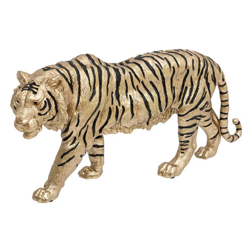 Statue tigre en polyrésine "Tropical boudoir" doré 3S. x Home  - Statue design