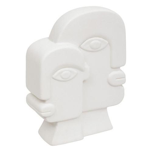 Statue visage en dolomite "Soleya" blanc 3S. x Home  - Statue design