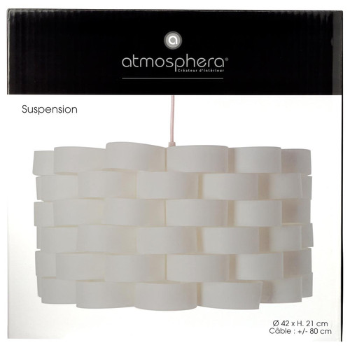 Suspension  en papier blanc "Moki" - 3S. x Home - Déco et luminaires