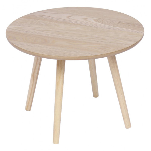 Table d'Appoint GINZA Scandinave en Pin Naturel - Table basse bois design