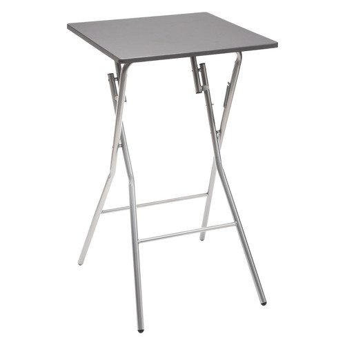 Table Bar Pliante 60 x 60 cm Gris - Table relevable design