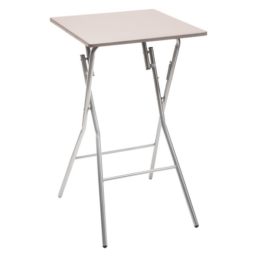 Table Bar Pliante 60 x 60 cm Taupe - Table relevable design