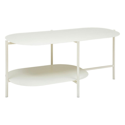 Table basse blanche en métal  - 3S. x Home - Salon meuble deco