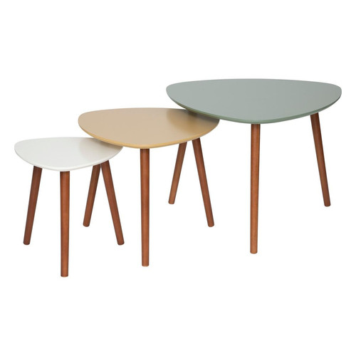 Lot Table a café Mileo Vegetal 3S. x Home  - Deco meuble design scandinave