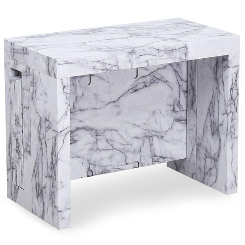 Table console extensible Chay Effet Marbre 3S. x Home  - Table en bois design