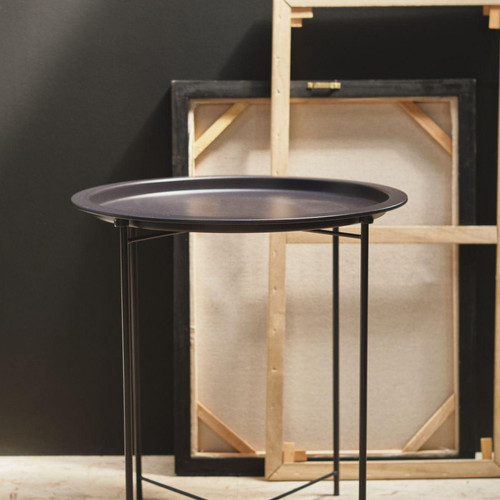 Table d'appoint métal fusain COZY - Factory - Table d appoint design