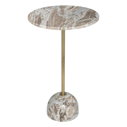 Table d'appoint "Nema" marbre et métal - 3S. x Home - 3s x home