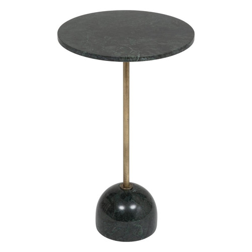 Table d'appoint "Nema" marbre et métal vert cèdre 3S. x Home  - Salon meuble deco
