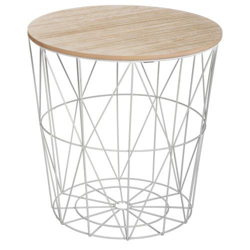 Table de café grise métal Kumi 3S. x Home  - Table d appoint design