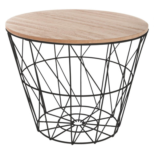 Table de café noire métal Kumi 3S. x Home  - Table d appoint design