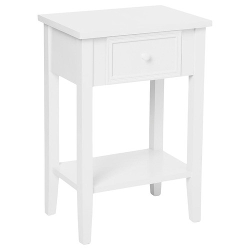Table de chevet blanc 3S. x Home  - Table de chevet blanc design