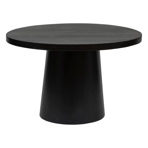Table Dîner Noire D.120 BOKI  3S. x Home  - Table a manger noir