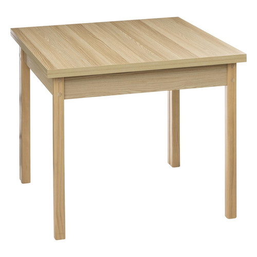 Table extensible "Extensio" effet bois naturel - Table a manger design