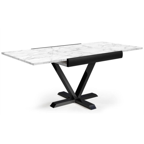 Table Newick Effet Marbre 3S. x Home  - Consoles Extensible