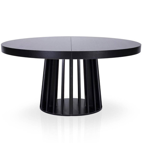 Table ovale extensible Eliza Noir 3S. x Home  - Consoles Extensible