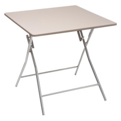 Table Pliante 80 X 80 cm Taupe