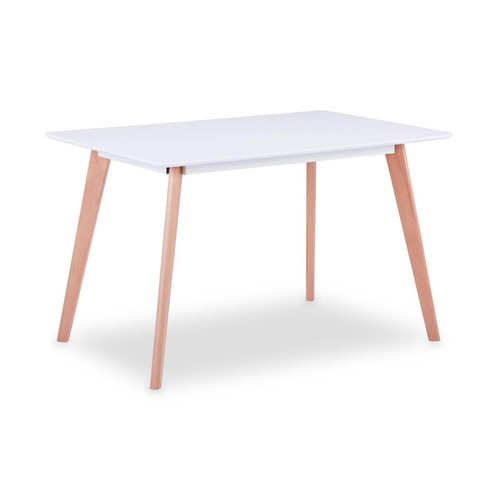 Table rectangulaire scandinave Sabina Blanc - Table a manger design