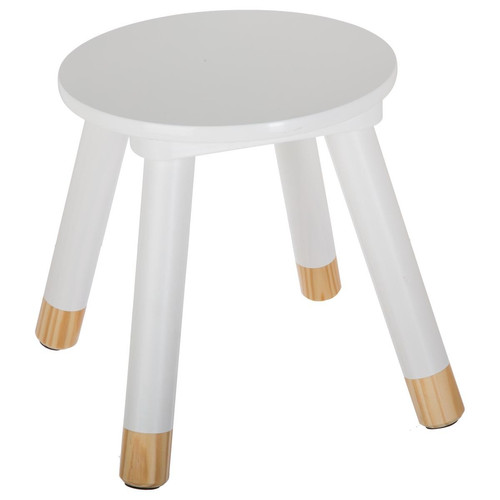 Tabouret blanc "Douceur" - 3S. x Home - Chaise design et tabouret design