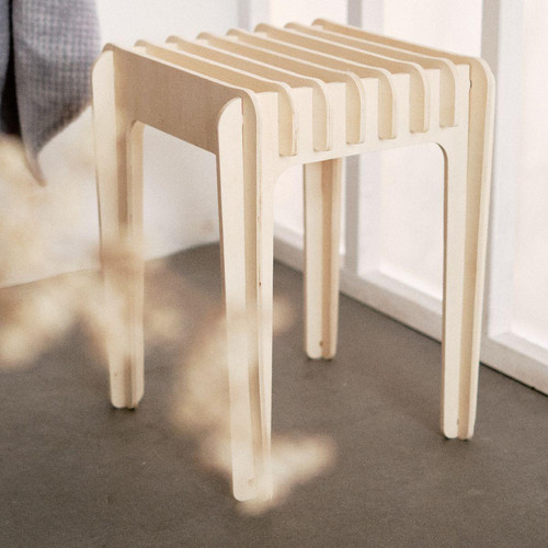 Tabouret carré - Simplicity - Factory - Chaise design et tabouret design