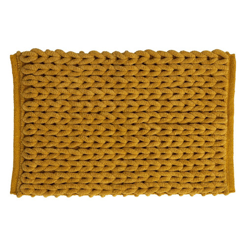 Tapis de bain 50x75 cm "Colorama" jaune moutarde 3S. x Home  - Accessoire salle de bain design