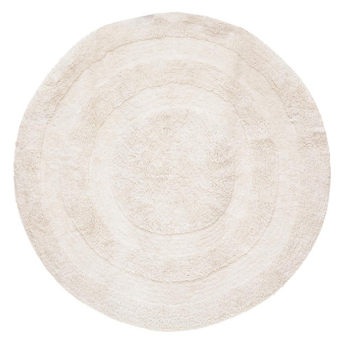 Tapis "Spirale" blanc D120cm