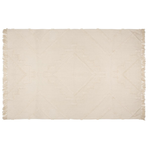 Tapis Tufté Inca Blanc 120 x 170 cm