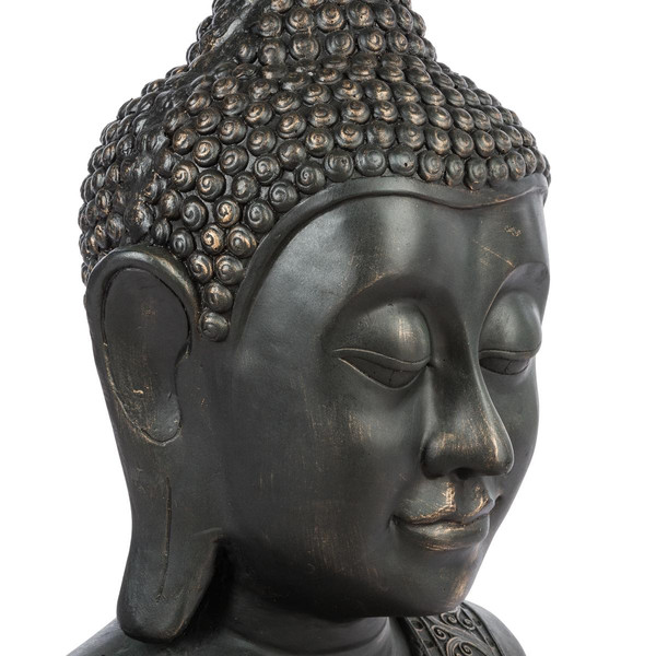 Tête De Bouddha Hauteur 113 cm- noir