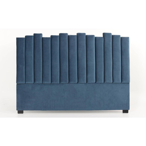 Tête de lit Lucky 180cm Velours Bleu - Nouveautes deco design