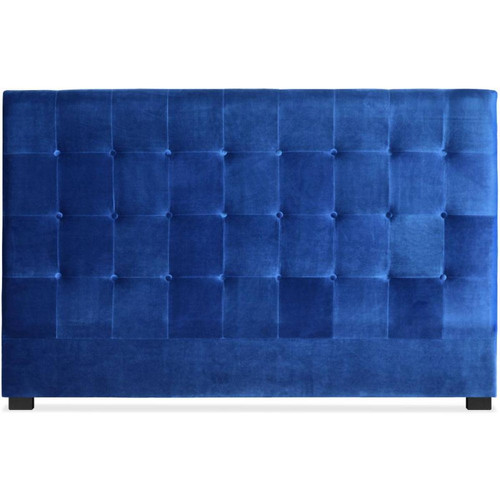 Tête de lit 180cm Velours Bleu Luxor - 3S. x Home - Chambre lit