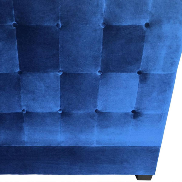 Tête de lit 180cm Velours Bleu Luxor