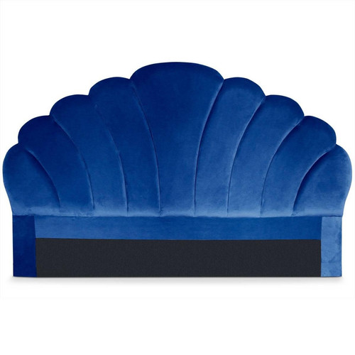 Tête de lit Mermaid 180 cm Velours Bleu 3S. x Home  - Sommier design