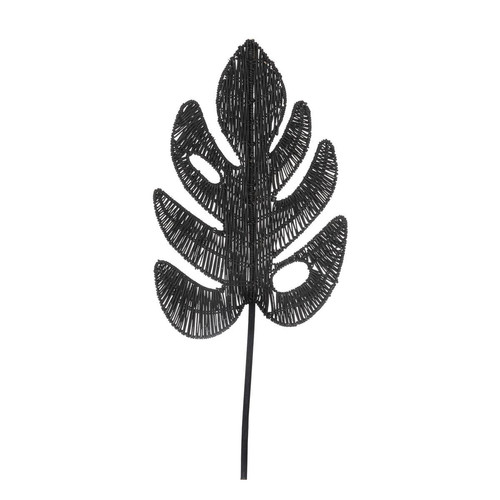 Tige "Bota" rotin H78 cm noir 3S. x Home  - Deco plantes fleurs artificielles