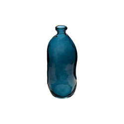Vase bouteille verre recyclé orage H35