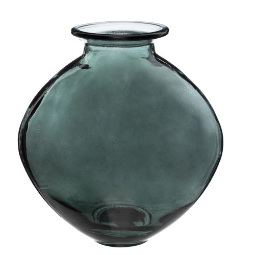 Vase "Candy" en verre recyclé vert H26cm