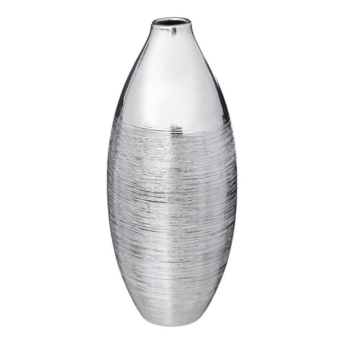 Vase céramique argenté H38