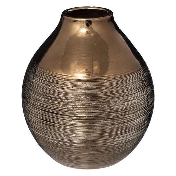 Vase céramique bronzé H20