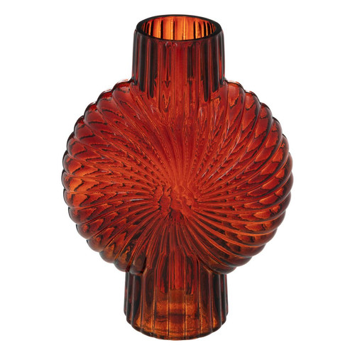 Vase rouge rubis en verre  - 3S. x Home - Edition authentique
